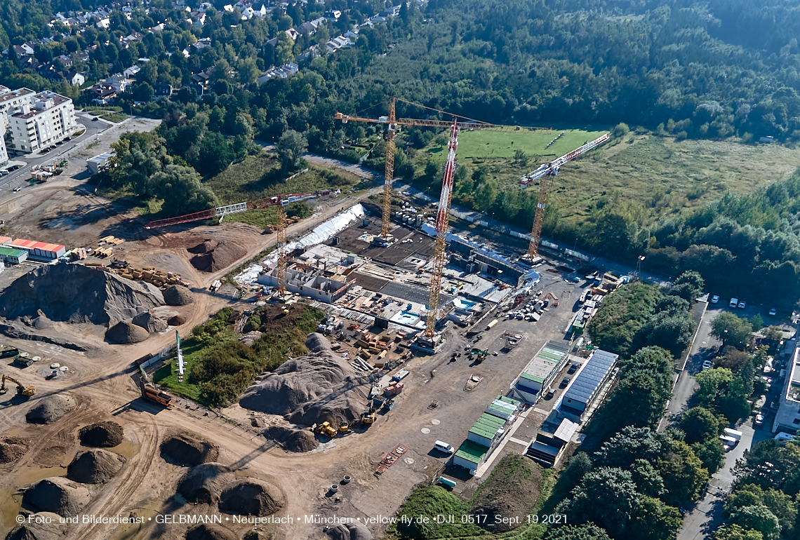 19.09.2021 - Aktuelle Luftbilder aus dem Alexisquartier und Pandion Verde in Neuperlach in München 19.09.2021 - Aktuelle Luftbilder aus dem Alexisquartier und Pandion Verde in Neuperlach in München